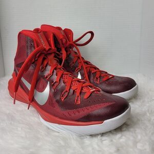 Nike  Hyperdunk TB 2014 Gym High Top Basketball Sneakers Red & Orange